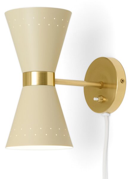 Nástěnná Svítidla Audo Copenhagen, Collector, stmívatelné, Béžová, Obývací pokoj, Kov, Design