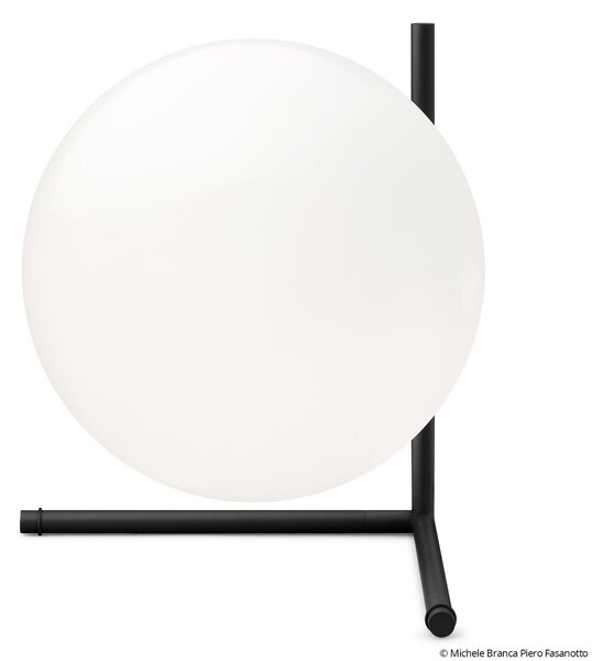 Stolní lampa FLOS, IC T2, stmívatelné, Černá, Obývací pokoj, Sklo, Design