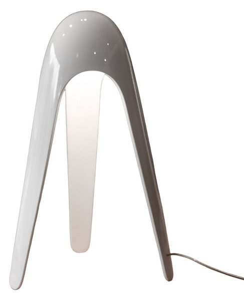 Stolní lampa Martinelli Luce, Cyborg, Bílá, Obývací pokoj, Kov, Design