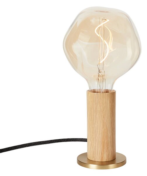 Stolní lampa Tala, Knuckle, stmívatelné, Dřevo, Obývací pokoj, Dřevo