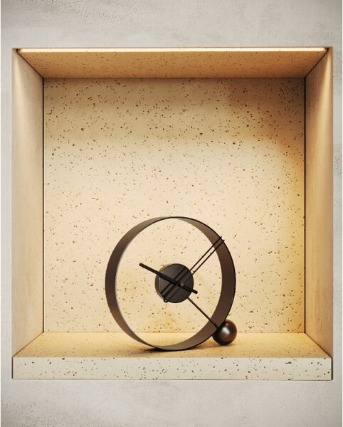 Mclocks Designové stolní hodiny Endless lacquered black/black 32cm