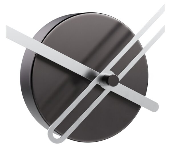 Mclocks Designové stolní hodiny Endless lacquered black/silver 32cm