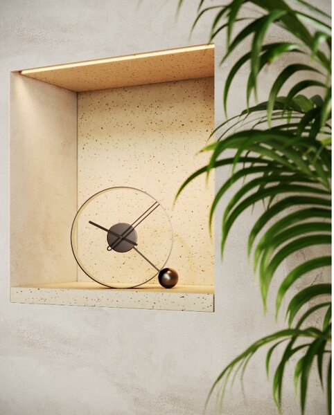 Mclocks Designové stolní hodiny Endless lacquered black/black 32cm