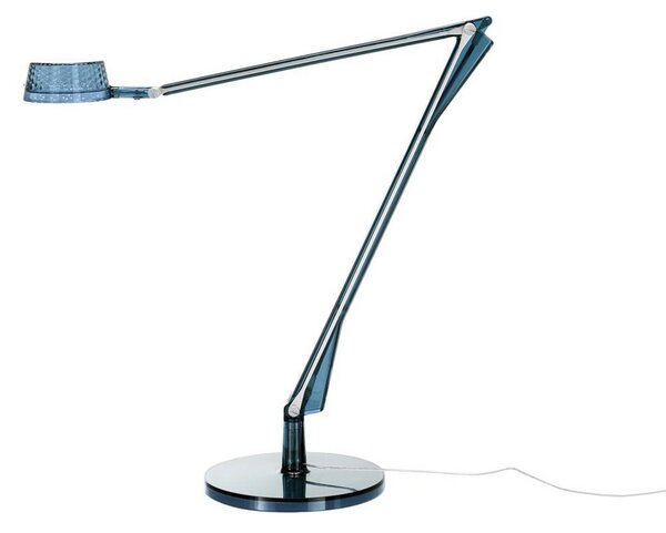 Stolní lampa Kartell, Aledin Dec, Modrá, Obývací pokoj, Plast, Moderní