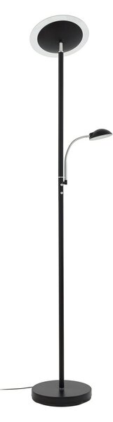 Stojací Lampa Lindby, MALEA, stmívatelné, Černá, Obývací pokoj, Kov, Moderní