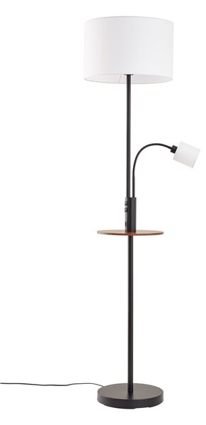 Stojací Lampa Lindby, Aovan, Černá, Obývací pokoj, Kov, Moderní