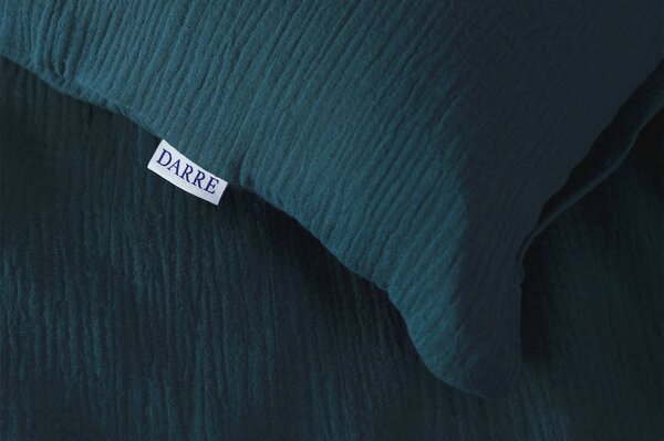 DARRÉ Celoroční mušelínové povlečení Ocean - GOTS Velikost: 140 x 200 + 70 x 90