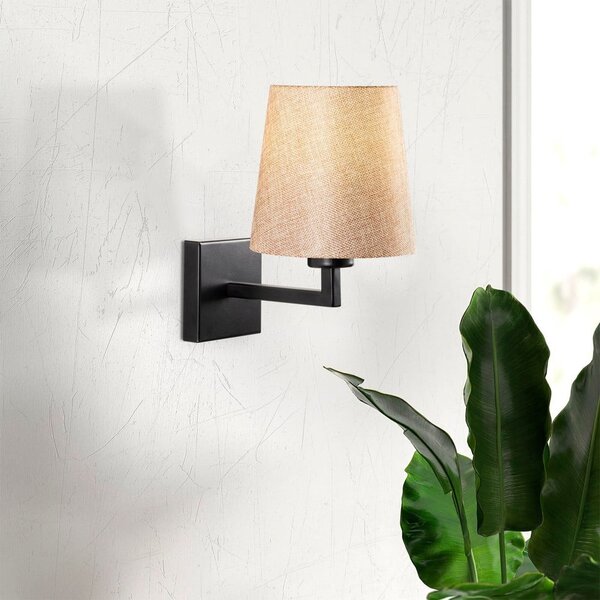 Černé/krémové nástěnné svítidlo ø 18 cm Profil – Opviq lights