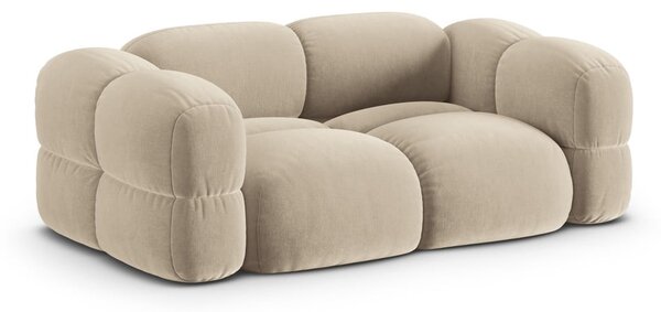 Béžová sametová pohovka 210 cm Loretto – Cosmopolitan Design