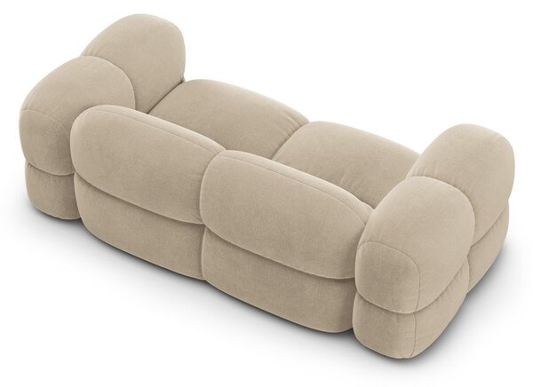 Béžová sametová pohovka 210 cm Loretto – Cosmopolitan Design