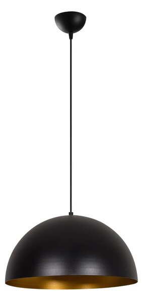 Černé závěsné svítidlo s kovovým stínidlem ø 40 cm Coppa – Opviq lights