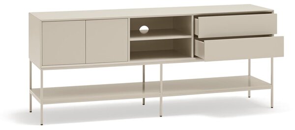 Krémový TV stolek 175x74x45 cm Platt – Teulat