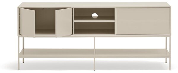 Krémový TV stolek 175x74x45 cm Platt – Teulat