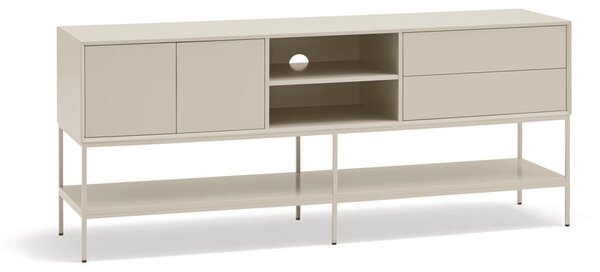 Krémový TV stolek 175x74x45 cm Platt – Teulat