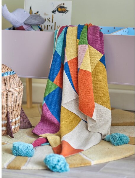 Dětská deka z recyklované bavlny 130x160 cm Colorine – Bloomingville Mini