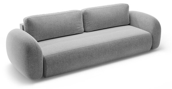 Světle šedá žinylková rozkládací/s úložným prostorem pohovka 262 cm Tonale – Cosmopolitan Design