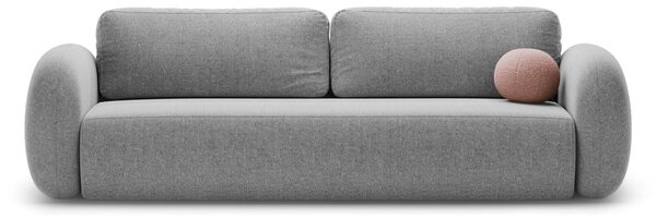 Světle šedá žinylková rozkládací/s úložným prostorem pohovka 262 cm Tonale – Cosmopolitan Design