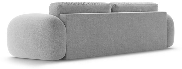 Světle šedá žinylková rozkládací/s úložným prostorem pohovka 262 cm Tonale – Cosmopolitan Design