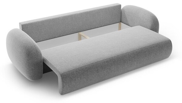 Světle šedá žinylková rozkládací/s úložným prostorem pohovka 262 cm Tonale – Cosmopolitan Design