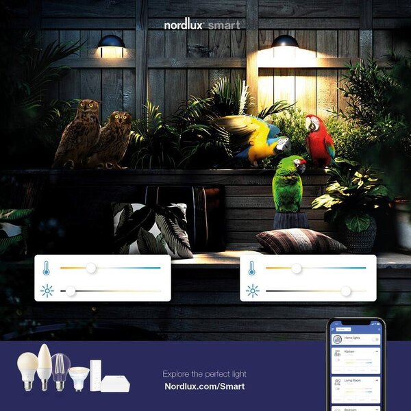 NOR 2019001010 Venkovní nástěnné svítidlo Arcus 9,5W LED šedá opál - NORDLUX