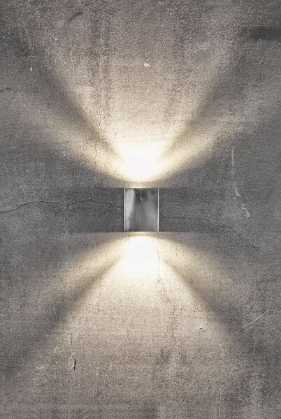 NOR 49701031 Venkovní nástěnné svítidlo Canto 2 2x5W LED galvanizovaná ocel čirá - NORDLUX