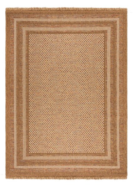 Vnitřní a venkovní koberec v přírodní barvě 120x170 cm Layla Border – Flair Rugs
