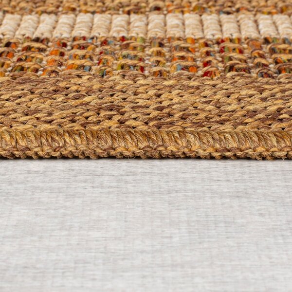 Vnitřní a venkovní koberec v přírodní barvě 120x170 cm Layla Border – Flair Rugs