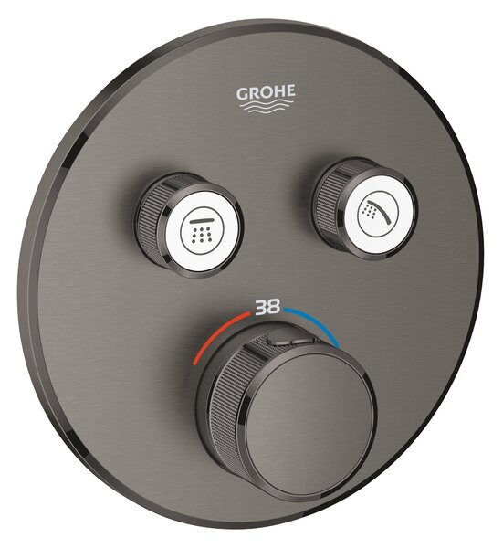 Grohe Grohtherm SmartControl vanová baterie pod omítku s termostatem Brushed Hard Graphite 29119AL0