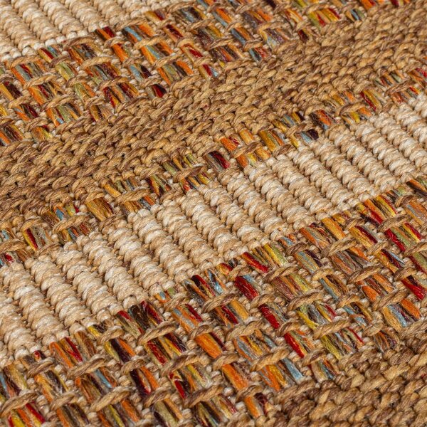 Vnitřní a venkovní koberec v přírodní barvě 120x170 cm Layla Border – Flair Rugs