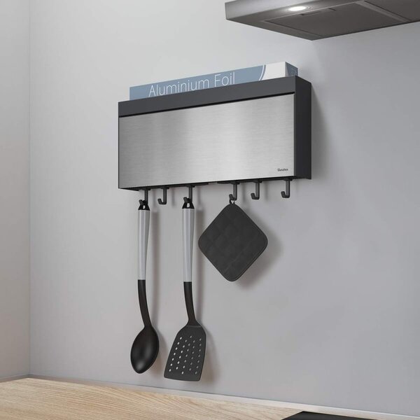 Nástěnný držák na kuchyňské role a fólie Metaltex Tango Inox