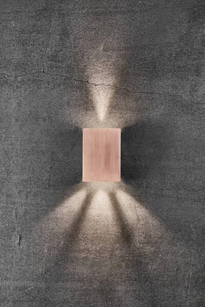 NOR 2019041030 Venkovní nástěnné svítidlo Fold 10 2x3,5W LED měď čirá - NORDLUX