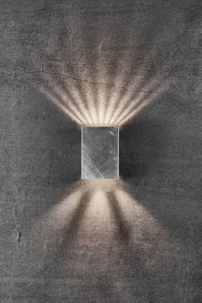 NOR 2019041031 Venkovní nástěnné svítidlo Fold 10 2x3,5W LED galvanizovaná ocel čirá - NORDLUX