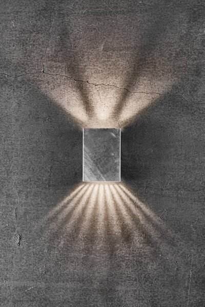NOR 2019041031 Venkovní nástěnné svítidlo Fold 10 2x3,5W LED galvanizovaná ocel čirá - NORDLUX