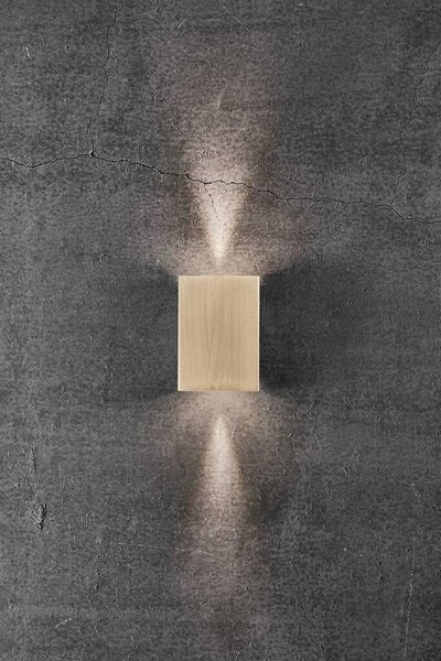 NOR 2019041035 Venkovní nástěnné svítidlo Fold 10 2x3,5W LED mosaz čirá - NORDLUX