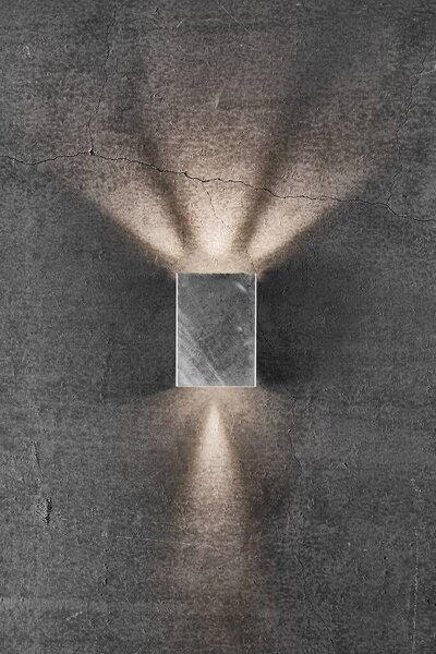 NOR 2019041031 Venkovní nástěnné svítidlo Fold 10 2x3,5W LED galvanizovaná ocel čirá - NORDLUX