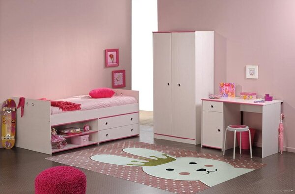 Berfin Dywany, Dětský kusový koberec Smart Kids 22414 Pink, 120x180, růžová, dětský pokoj