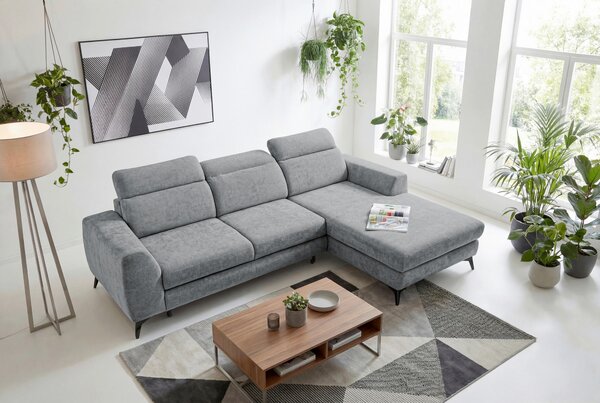 ROHOVÁ SEDAČKA, textil, antracitová Livetastic - Sedací soupravy, Online Only