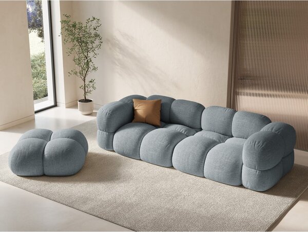 Světle modrá pohovka 250 cm Loretto – Cosmopolitan Design