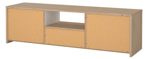 Bílý/v přírodní barvě TV stolek v dekoru dubu 179x52x48 cm Next – Tvilum