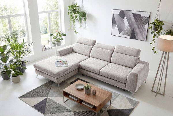 ROHOVÁ SEDAČKA, textil, pískové barvy Livetastic - Sedací soupravy, Online Only