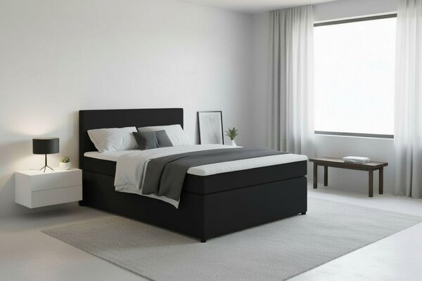 POSTEL BOXSPRING, 140/200 cm, barvy grafitu MID.YOU - Jednolůžkové postele, Online Only
