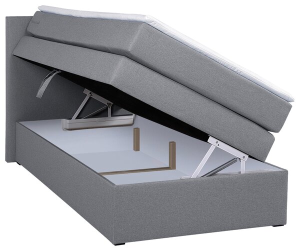 POSTEL BOXSPRING, 90/200 cm, šedá MID.YOU - Postele s úložným prostorem, Online Only