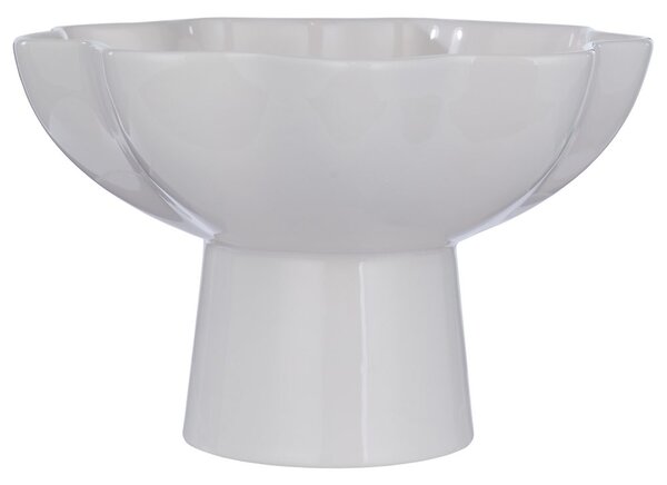 LOUISE Mísa s nohou 23 cm - krémová
