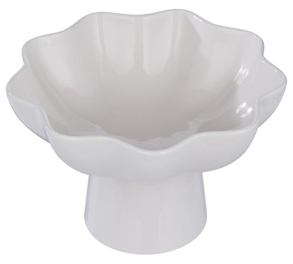 LOUISE Mísa s nohou 23 cm - krémová