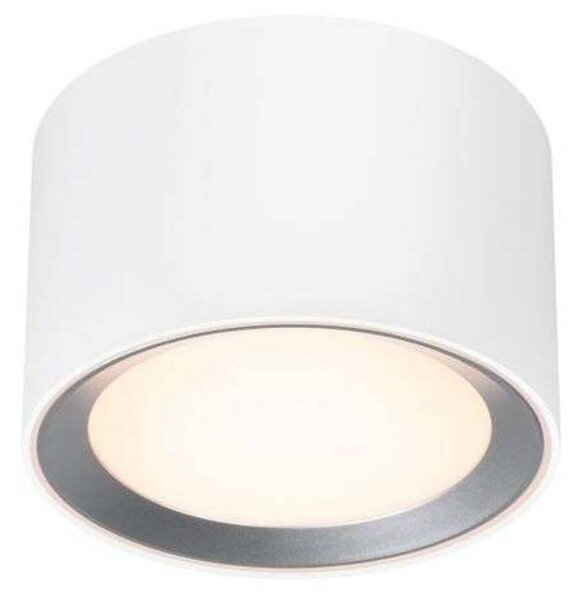 Nordlux Stropní bod LED Landon Smart, bílý, výška 8,2 cm, stmívatelný, Bílá / opál, Obývací pokoj / jídelna, kov