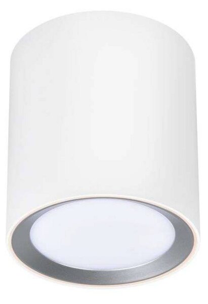 Nordlux Stropní bod LED Landon Smart, bílý, výška 14 cm, stmívatelný, Bílá / opál, Obývací pokoj / jídelna, kov