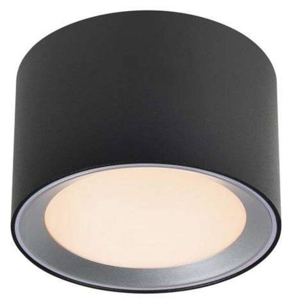 Nordlux Stropní bod LED Landon Smart, černý, výška 8,2 cm, stmívatelný, Černá, Obývací pokoj / jídelna, kov