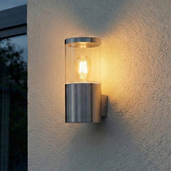 OSRAM venkovní nástěnné svítidlo ENDURA CLASSIC EBRO, nerezová ocel, IP44, stmívatelný, Hliník / šedá / zinek, Nerezová ocel, Moderní