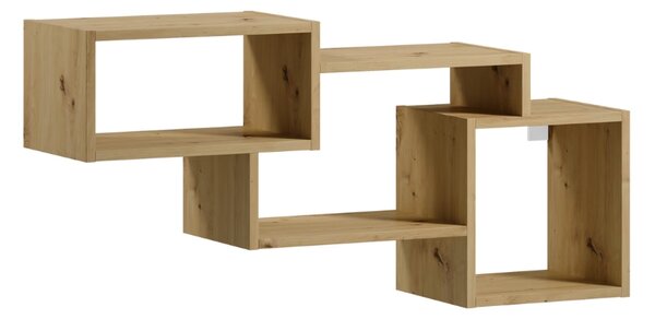 Nástěnná police ALITTY 96x46 cm, dub artisan