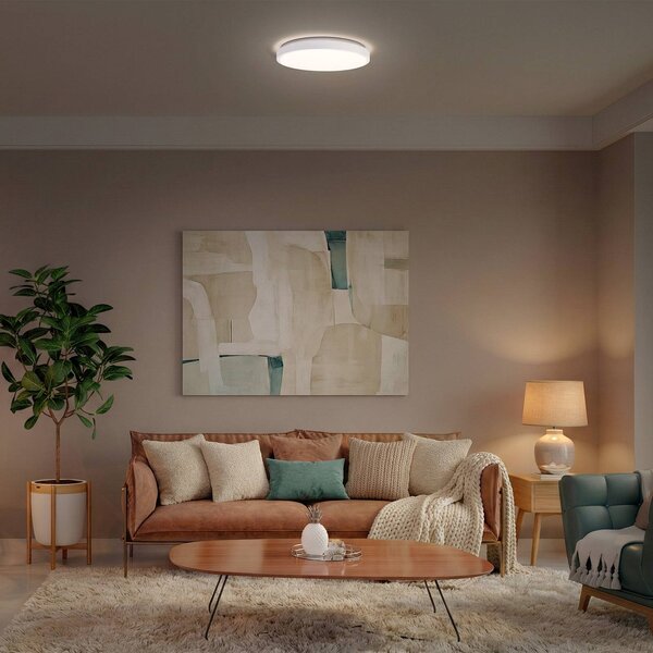 OSRAM LED stropní svítidlo ORBIS LONDON, bílé, Ø 40 cm, kovové, Bílá / opál, Obývací pokoj / jídelna, kov, Moderní